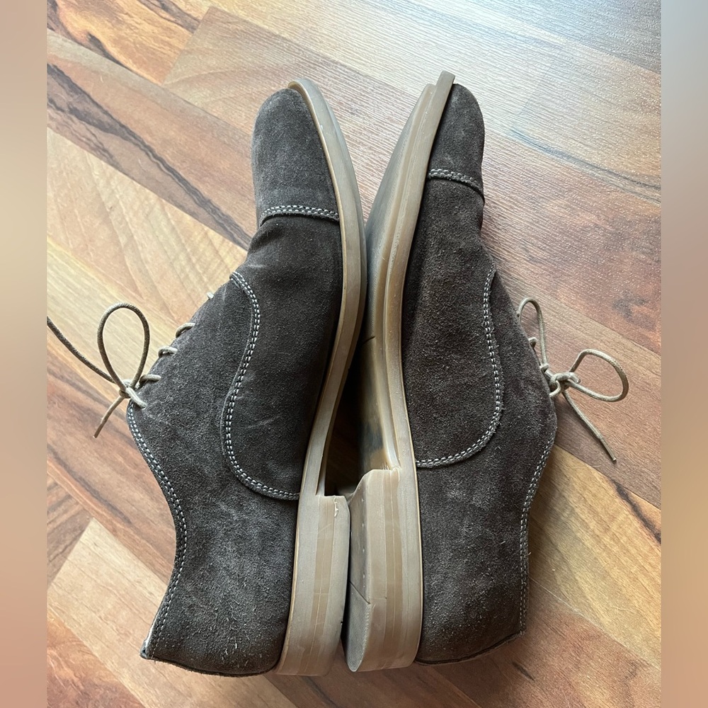 Men’s Brown Suede Lace Up Shoes - Picture 5 of 8